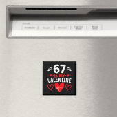 67 Is Mijn Valentijn Grappige Zes Zeven Hart Meme  Magneet (Insitu (Vaatwasser))