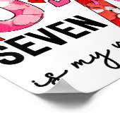 67 Is Mijn Valentijn Grappige Zes Zeven Meme Valen Poster (Hoek)