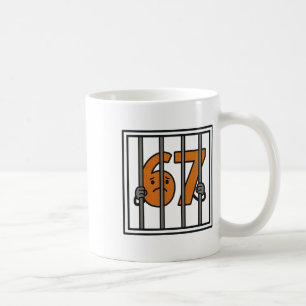 67 is niet toegestaan Zes Zeven Bynned Door Leraar Koffiemok