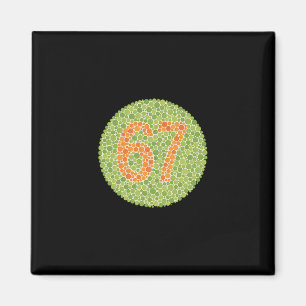 67 Ishihara-test Grappige Kleurenblindheid Ogentes Magneet