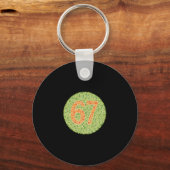 67 Ishihara-test Grappige Kleurenblindheid Ogentes Sleutelhanger (Voorkant)