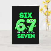 67 Italian Brainrot Funny Italian Brainrot Kids 67 Kaart (Gele Bloem)