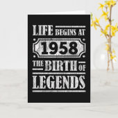 67 jaar oud 1958 Geboorte van de legende 67e verja Kaart (Gele Bloem)