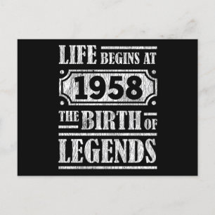 67 Jaar Oud 1958 Geboorte Van Een Legende 67ste Ve Briefkaart