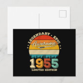 67 jaar oud geweldig sinds 1955 67e verjaardagscad briefkaart (Voorkant / Achterkant)