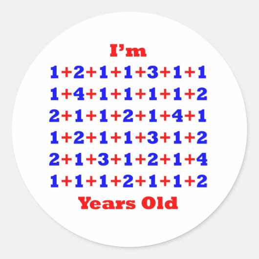 67 jaar oud! ronde sticker (Voorkant)