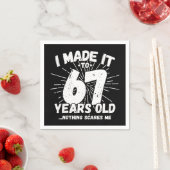 67 Jaar Oud Sarcastisch Meme Grappig 67e Verjaarda Servet (Insitu)