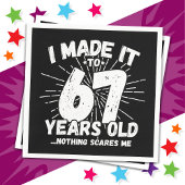 67 Jaar Oud Sarcastisch Meme Grappig 67e Verjaarda Servet