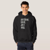 67 jaar oude 67e verjaardag Geweldige sinds juli 1 Hoodie (Voorkant volledig)