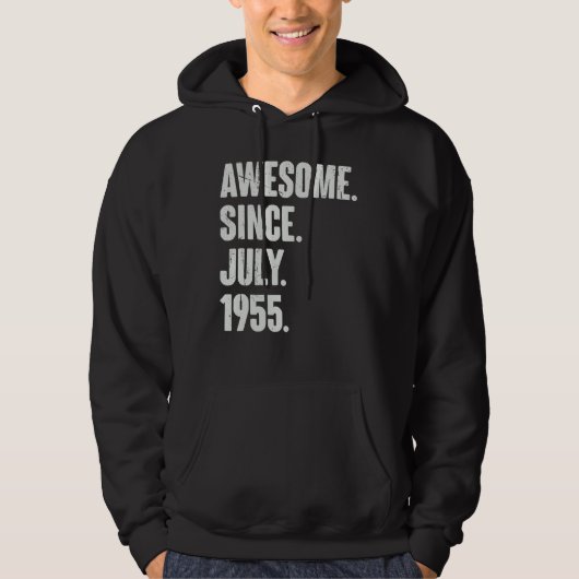 67 jaar oude 67e verjaardag Geweldige sinds juli 1 Hoodie (Voorkant)