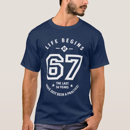 67 jaar oude cadeau | 67e verjaardag van cadeauide t-shirt (Voorkant)