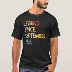 67 jaar oude leggende sinds september 1955 67e geb t-shirt