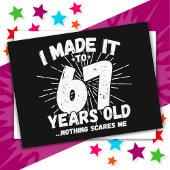 67 Jaar Oude Sarcastische Meme Leuk 67e Verjaardag Briefkaart