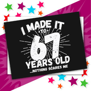 67 Jaar Oude Sarcastische Meme Leuke 67e Verjaarda Briefkaart