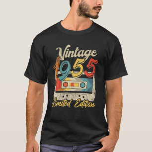 67 jaar oude Vintage 1955 Cassettebandje Retro 67t T-shirt