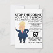67 jaar Trump Happy Birthday Cadeau Funny (Voorkant)