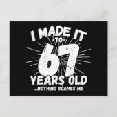 67-jarige sarcastische meme grappige 67e verjaarda briefkaart (Voorkant)
