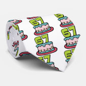 67-jarige vogelbeker stropdas (Opgerold)