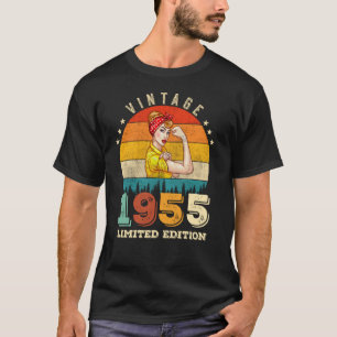 67-jarige vrouwen dag 1955 67e verjaardag t-shirt