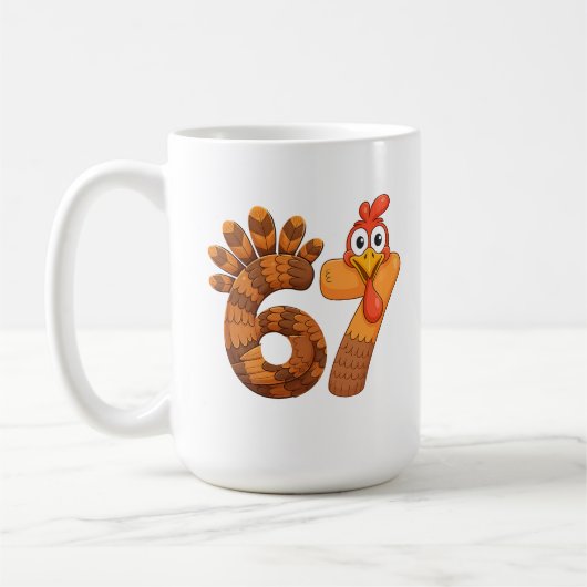 67 kalkoen thanksgiving grappig koffiemok (Links)