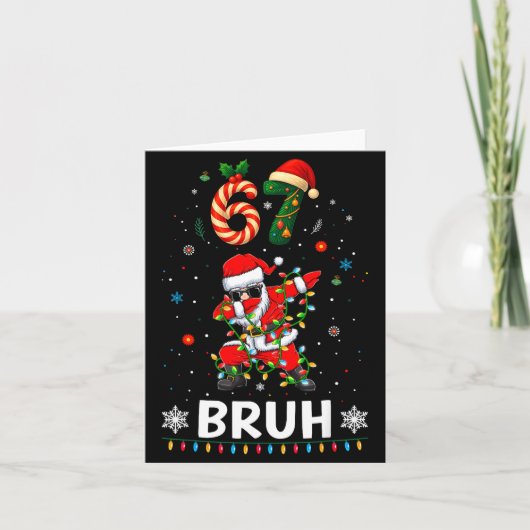 67 Kerst Bruh 6 7 Grappig Meme Cadeau Tienerjongen Kaart (Voorkant)