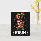 67 Kerst Bruh 6 7 Grappig Meme Cadeau Tienerjongen Kaart (Gele Bloem)