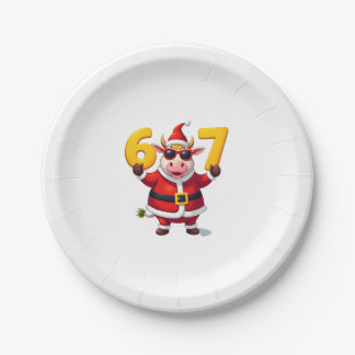 67 Kerst Eenhoorn 6 7 Meme voor Meisjes Kinderen G Papieren Bordje