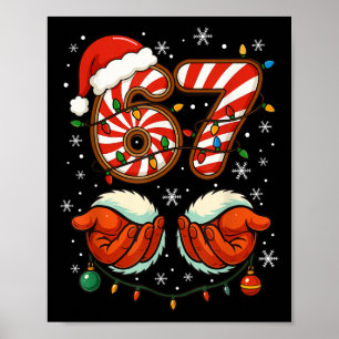 67 Kerst Grappig 6 7 Meme Pyjama Feestdag Gen Al Poster