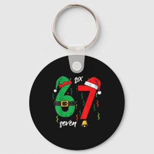 67 Kerst Grappig 6 7 Meme Zes Zeven Xmas Jongens K Sleutelhanger