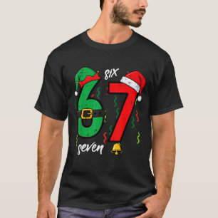 67 Kerst Grappig 6 7 Meme Zes Zeven Xmas Jongens K T-shirt