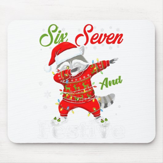 67 Kerst Grappig Zes Zeven Bruh Meme Hersenrot Sa Muismat (Voorkant)