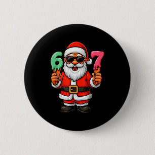 67 Kerst Grappig Zes Zeven Ijsje Meme 67 Ker Ronde Button 5,7 Cm