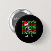 67 Kerst Grappig Zes Zeven Meme Brainrot Dabben Ronde Button 5,7 Cm (Voorkant /achterkant)