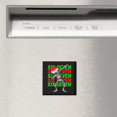 67 Kerst Grappig Zes Zeven Meme Brainrot Dabbing Magneet (Insitu (Vaatwasser))
