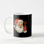 67 Kerst Grappig Zes Zeven Meme Brainrot Kerstman Koffiemok (Links)