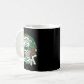 67 Kerst Grappig Zes Zeven Meme Brainrot Kerstman Koffiemok (Voorkant links)