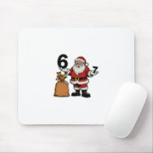 67 Kerst Grappig Zes Zeven Meme Brainrot Kerstman Muismat (Met muis)