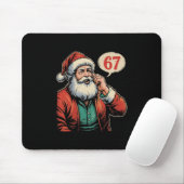 67 Kerst Grappig Zes Zeven Meme Brainrot Kerstman Muismat (Met muis)