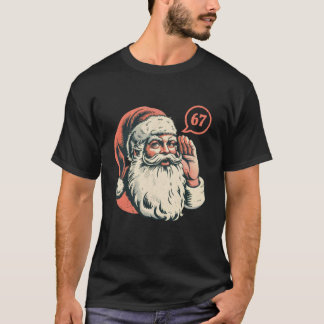 67 Kerst Grappig Zes Zeven Meme Brainrot Kerstman T-shirt