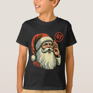 67 Kerst Grappig Zes Zeven Meme Brainrot Kerstman  T-shirt