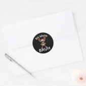 67 Kerst Grappig Zes Zeven Meme Brainrot Rendier Ronde Sticker (Envelop)