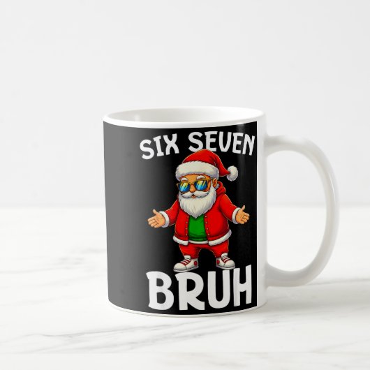 67 Kerst Grappig Zes Zeven Meme Brainrot Sinterkla Koffiemok (Rechts)