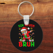67 Kerst Grappig Zes Zeven Meme Brainrot Sinterkla Sleutelhanger (Voorkant)
