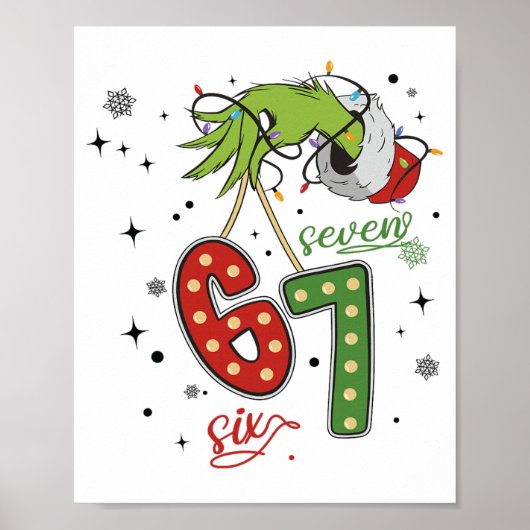 67 Kerst Kostuum Grappige Winter Viering Poster (Voorkant)