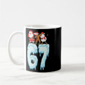 67 Kerst Meme 6 7 Nummers Zes Zeven Grappig Kinder Koffiemok (Links)