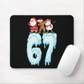 67 kerst meme 6 7 nummers zes zeven grappige kinde muismat (Met muis)