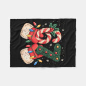 67 Kerst Meme Pyjama's Vakantie Gen Alpha Slaang Fleece Deken (Voorkant (Horizontaal))