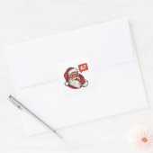 67 Kerst Merry Zes Zeven Brainrot Kerstman Vierkante Sticker (Envelop)