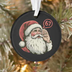 67 Kerst Morsig Zes Zeven Meme Kerstman Ornament