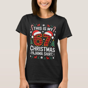 67 Kerst Pijama Shirt Grappig Zes Zeven Meme Bra